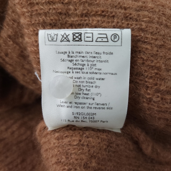 Sezane Gaspard Button Up Cardigan In Camel - Picture 7 of 10